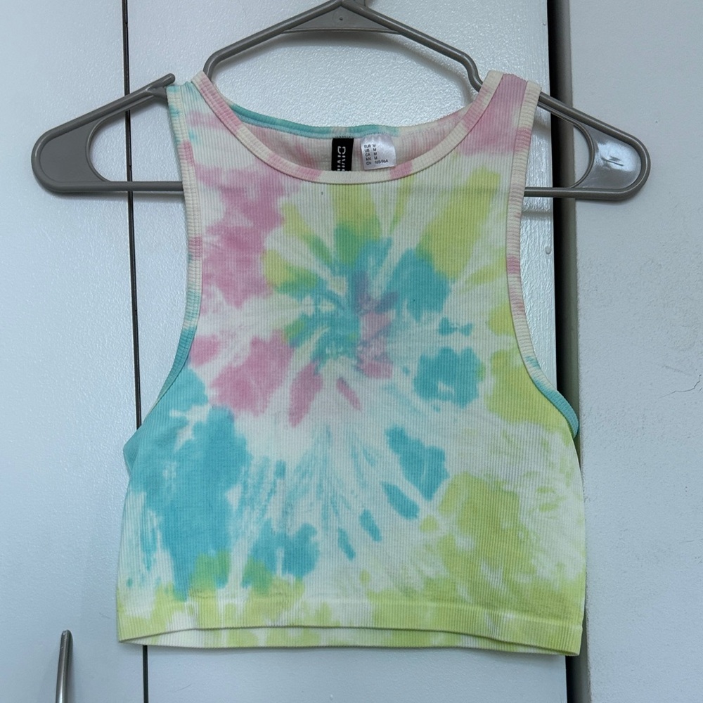 Tie-Dye Crop Tank Top
